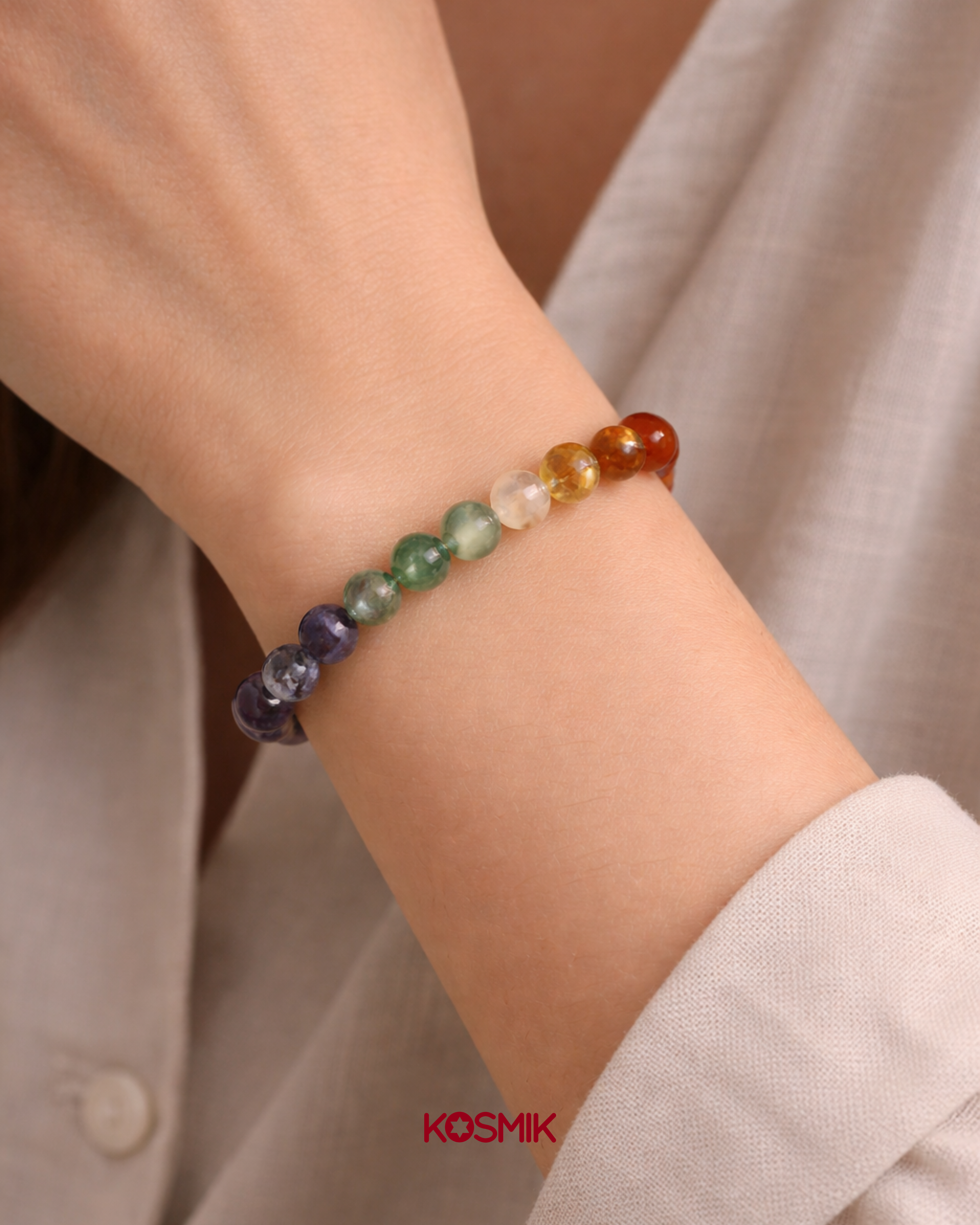 Cosmic Balance Bracelets - Chakras & Elements Healing Stones