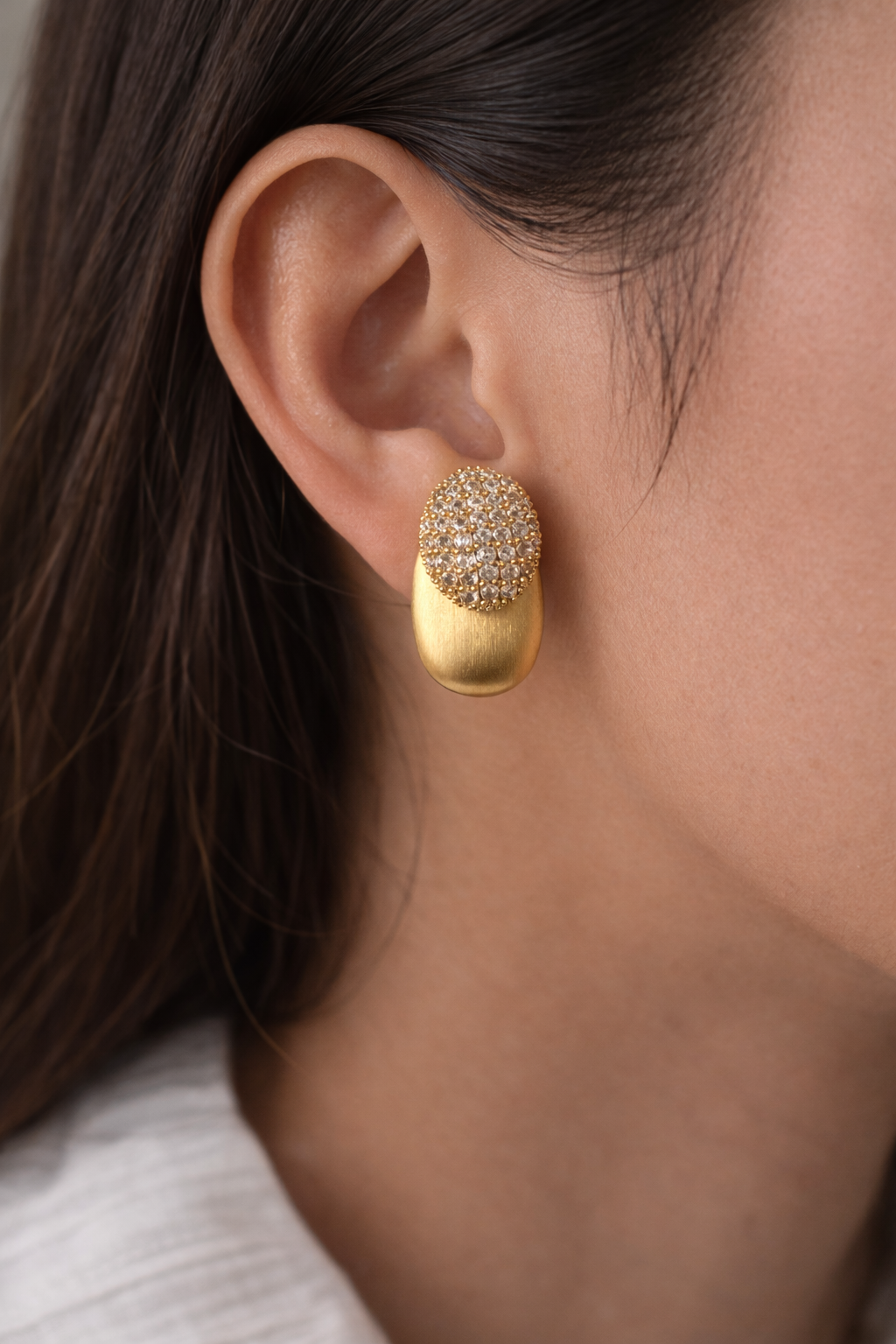Luxury Pearl Statement Earrings – Gold & Silver Designer Stud Drop Earrings for Women