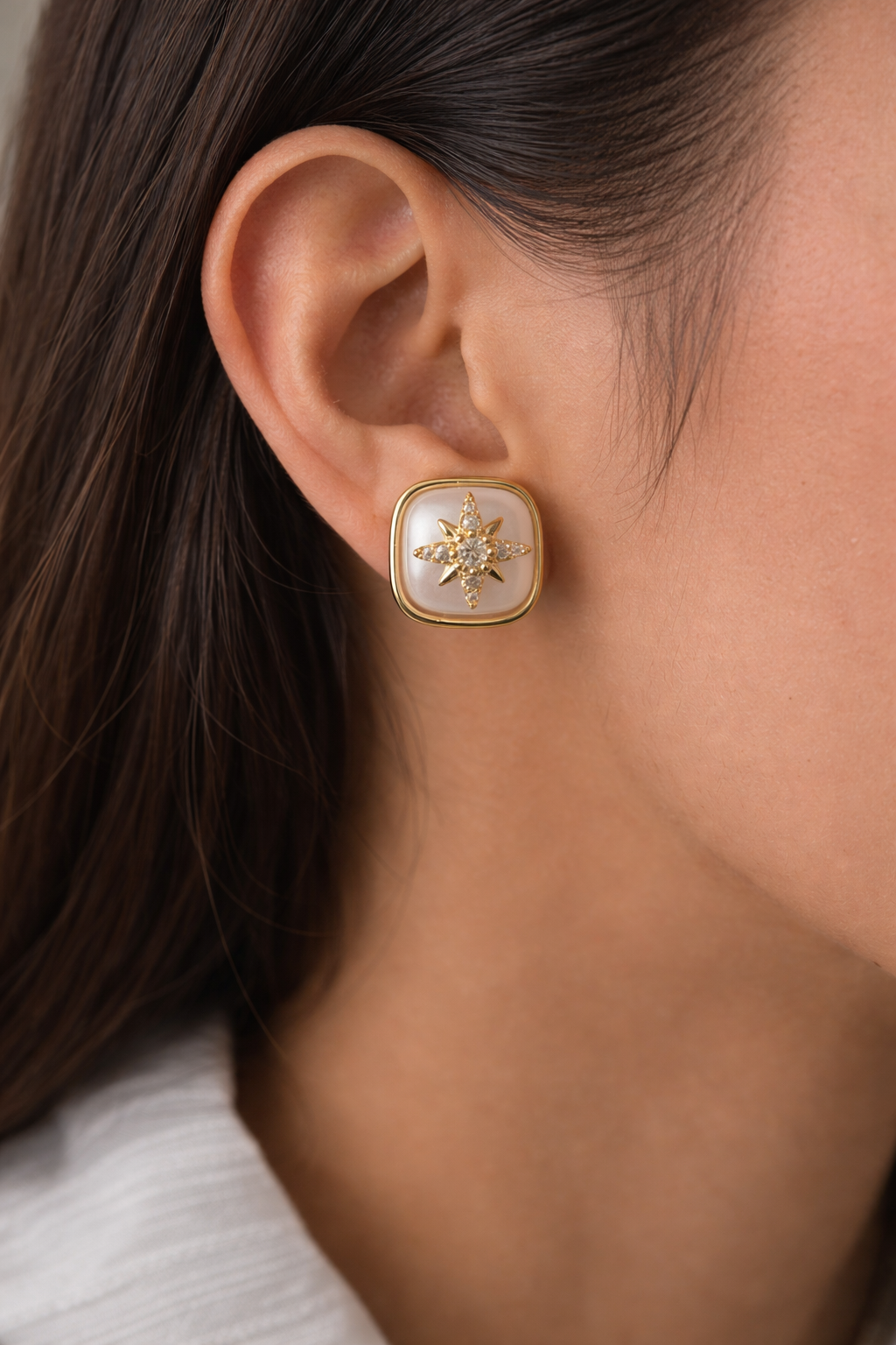Luxury Pearl Statement Earrings – Gold & Silver Designer Stud Drop Earrings for Women