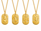 Zodiac Pendant Necklace for Women | Gold Plated Celestial Astrology Necklace