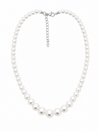 Elegant Pearl Necklace – Classic White Pearl Choker in 3 Styles