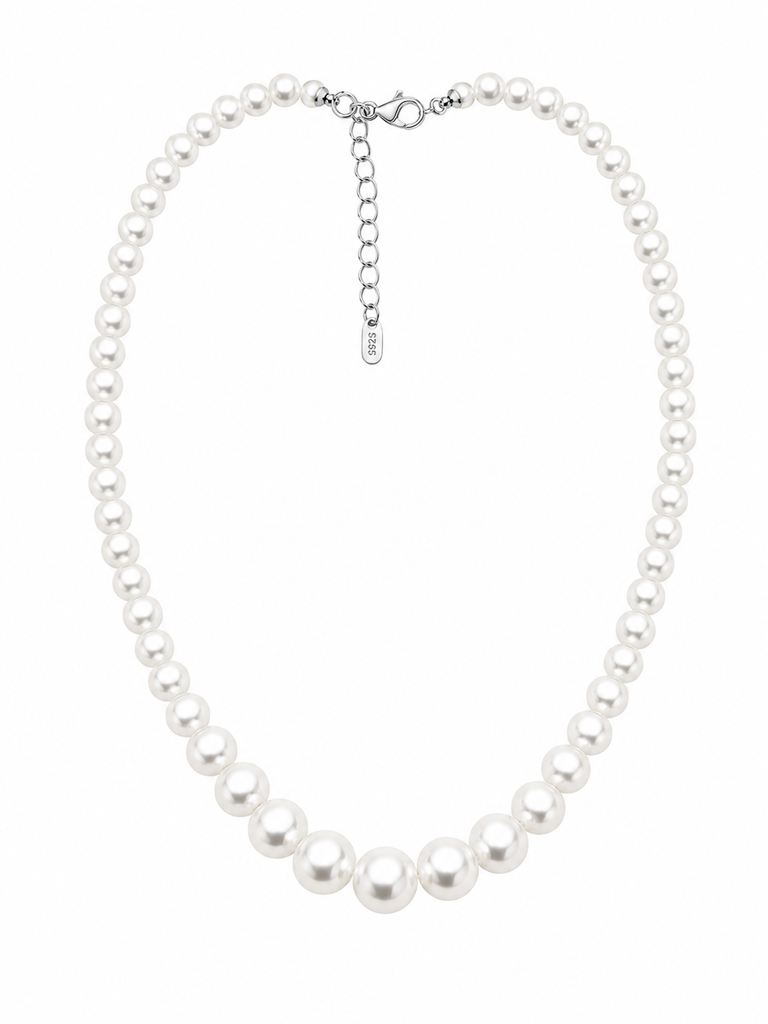 Elegant Pearl Necklace – Classic White Pearl Choker in 3 Styles