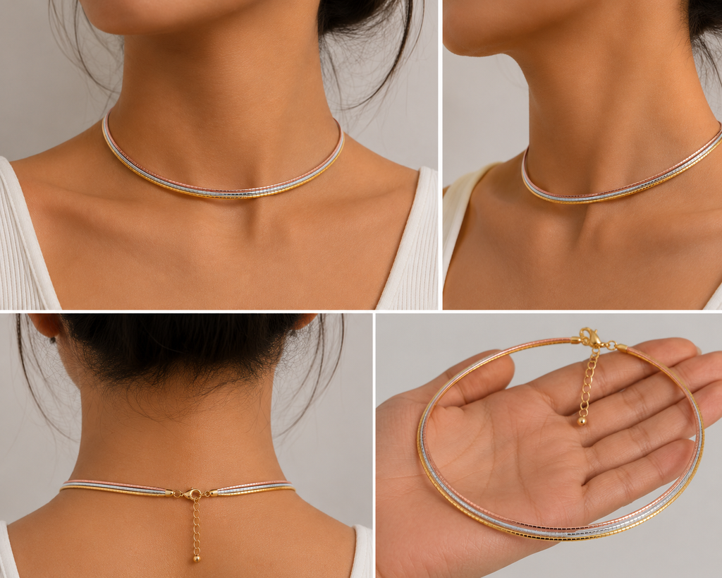 Minimal Snake Chain Necklace – Elegant Everyday Necklace in 2 Styles