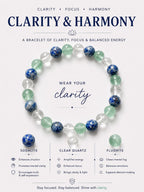 Sodalite Crystal Bracelet | Sodalite Clear Quartz Fluorite | Healing Gemstone Jewelry | Handmade Spiritual