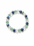 Sodalite Crystal Bracelet | Sodalite Clear Quartz Fluorite | Healing Gemstone Jewelry | Handmade Spiritual