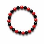 Black Obsidian Red Jasper Bracelet | Protection Strength Gemstone