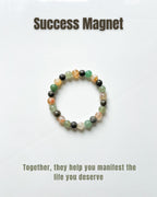Green Aventurine Pyrite Citrine | Abundance & Success Crystal | Manifestation Gemstone Jewelry | Handmade Healing Bracelet
