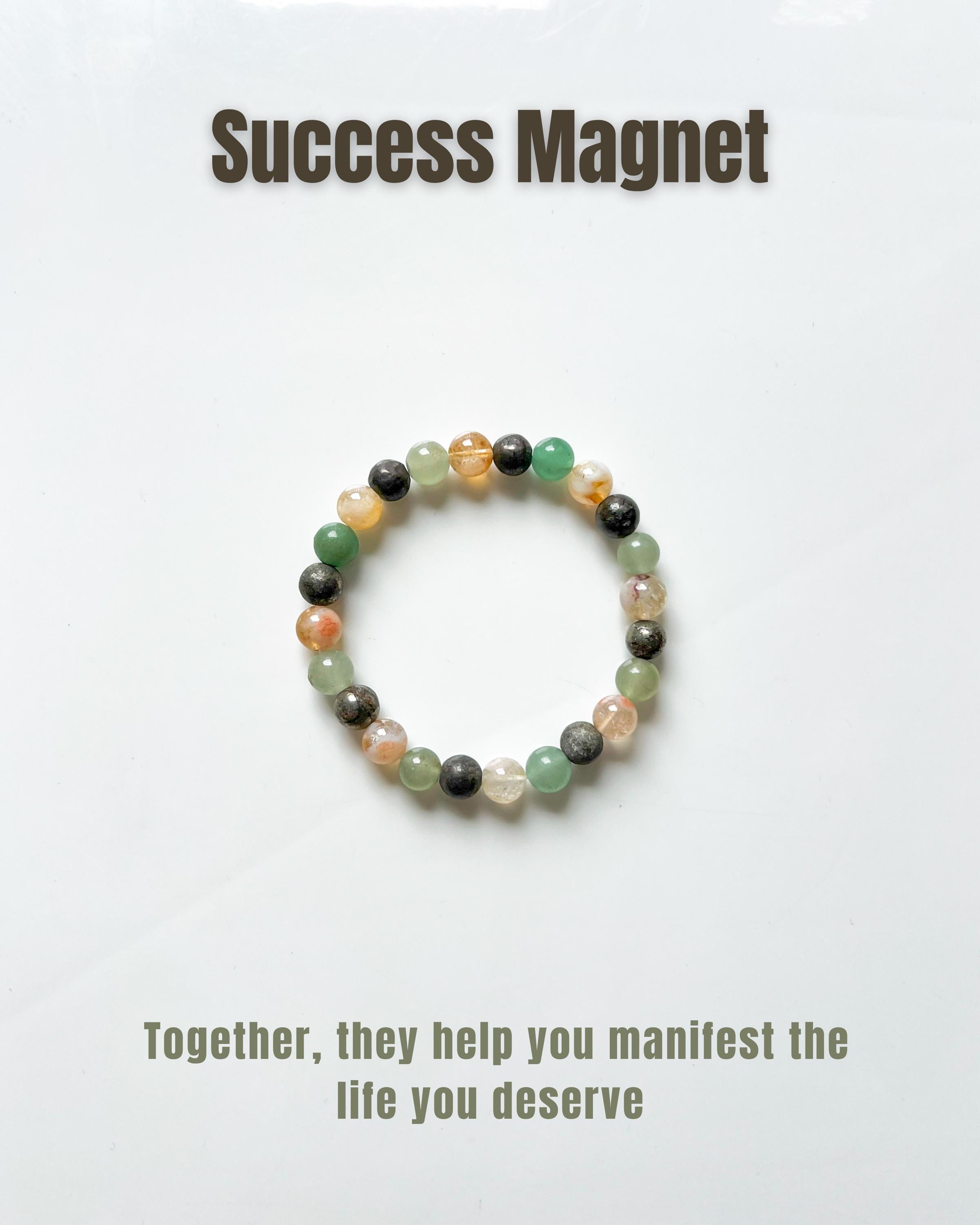 Green Aventurine Pyrite Citrine | Abundance & Success Crystal | Manifestation Gemstone Jewelry | Handmade Healing Bracelet