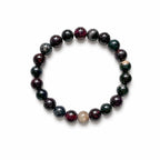 Protection & Manifestation Crystal Bracelet | Black Tourmaline Garnet | Pyrite Obsidian Tourmaline | Handmade Gemstone Jewelry