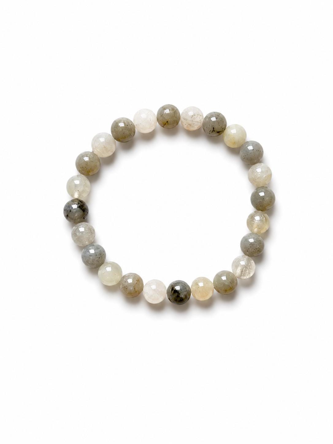 Howlite Moonstone Bracelet | Amethyst Crystal | Calming & Spiritual Healing Jewelry | Gemstone Bracelet