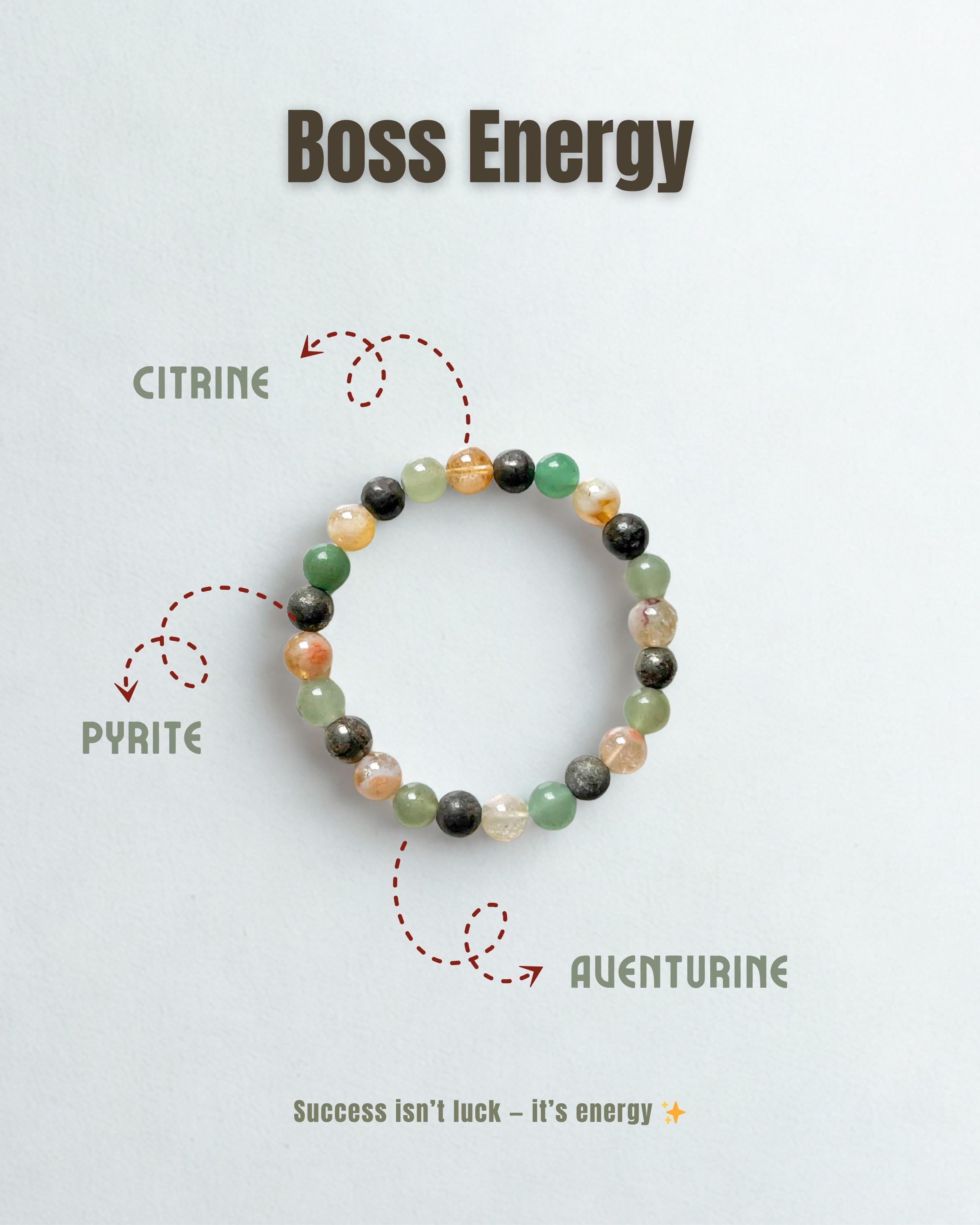 Green Aventurine Pyrite Citrine | Abundance & Success Crystal | Manifestation Gemstone Jewelry | Handmade Healing Bracelet